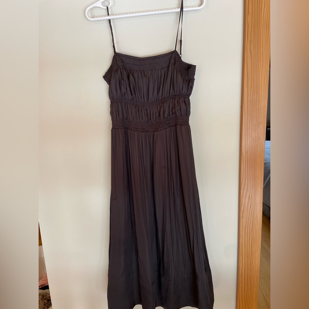 Mid length black dress